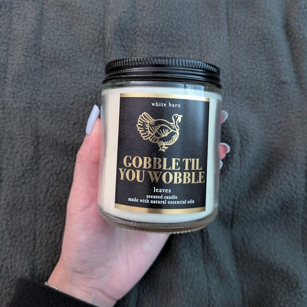 BRAND NEW Bath and Body Works Single Wick Candle - Leaves